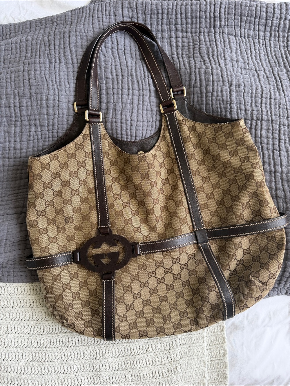 Gucci Royal Tote GG Canvas with Leather